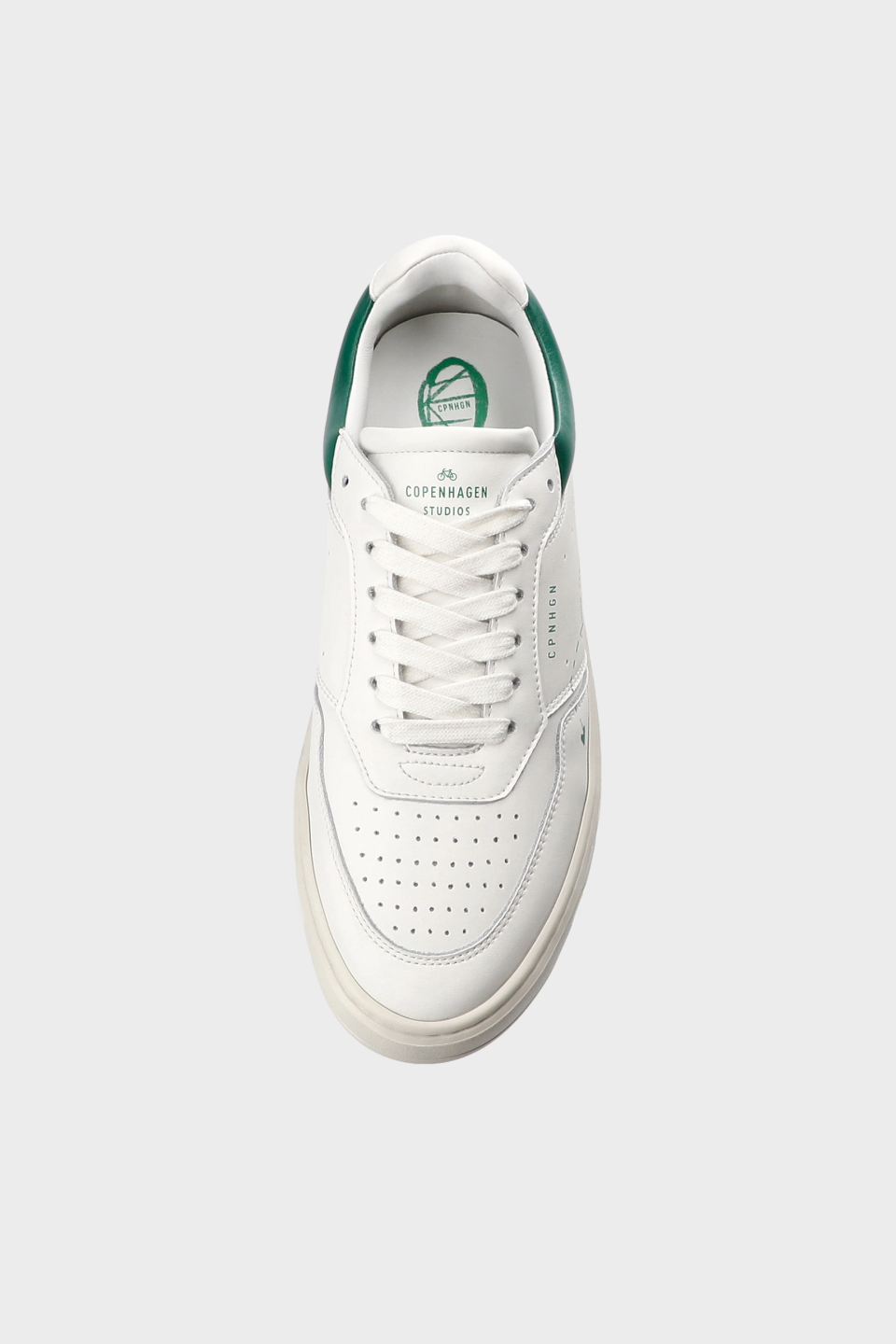 CPH LONDON - leather - white/green