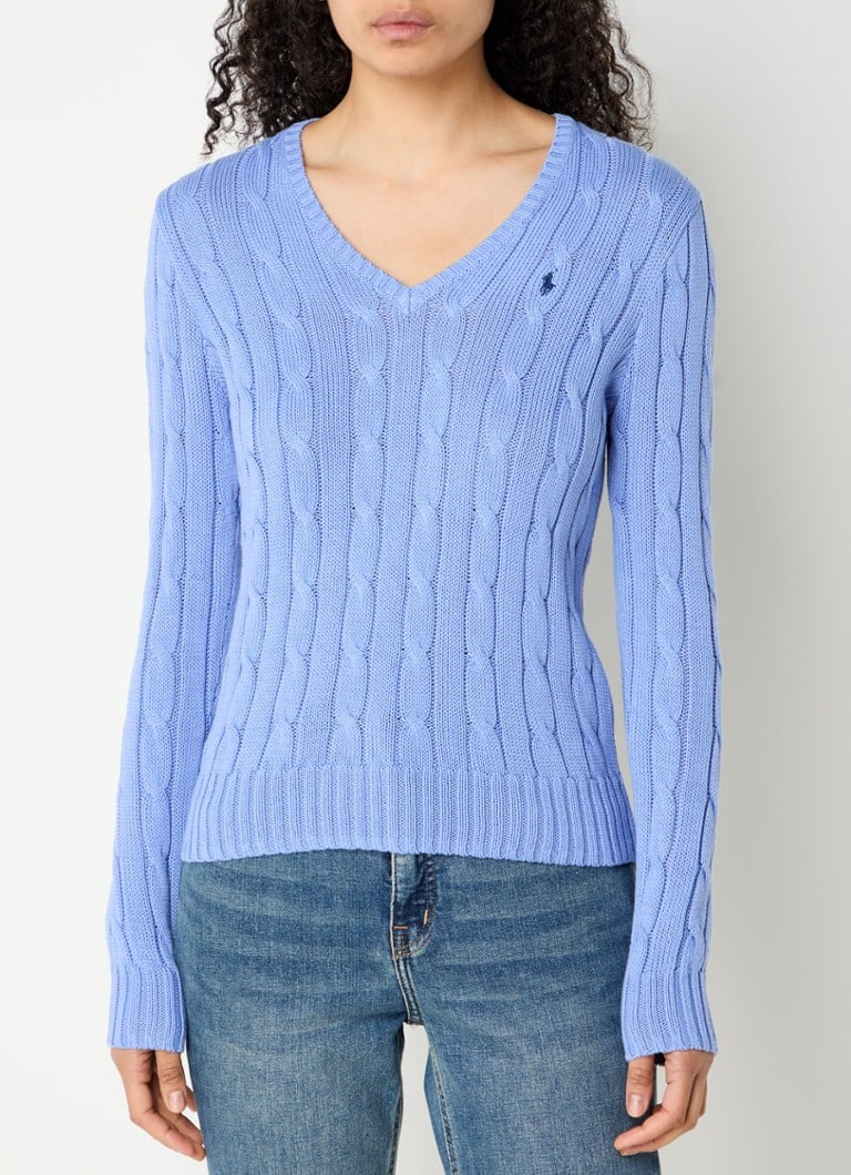 Πουλόβερ με λογότυπο Ralph Lauren Kimberley Knit Sleeve