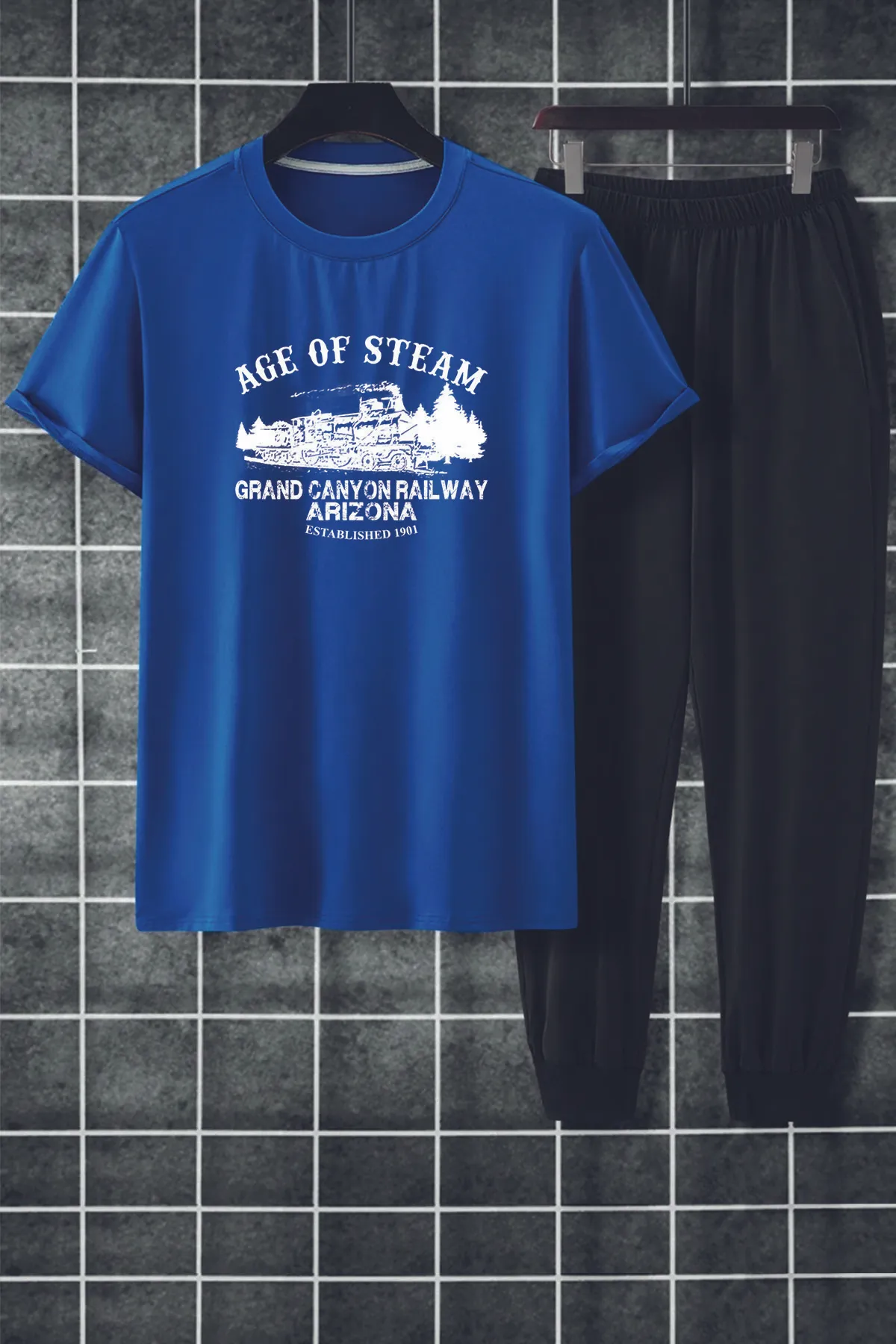 uyguntarz  Unisex Age Of Steam 2-teiliges Trainingsanzug-Set