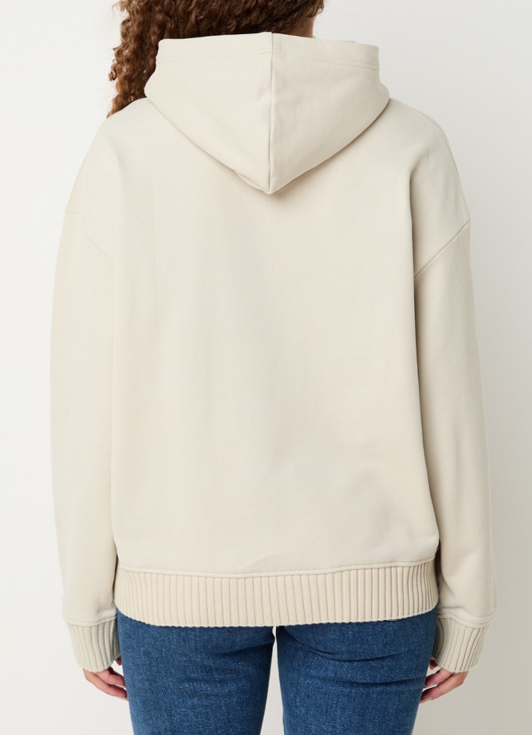 Felpa con cappuccio Calvin Klein in cotone biologico con logo