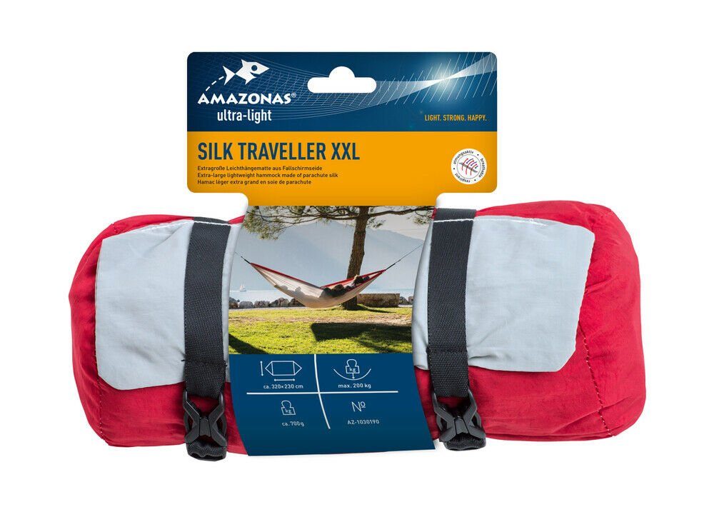 Amazonas Hängematte Silk Traveller XXL ultra leicht 320 x 230 cm