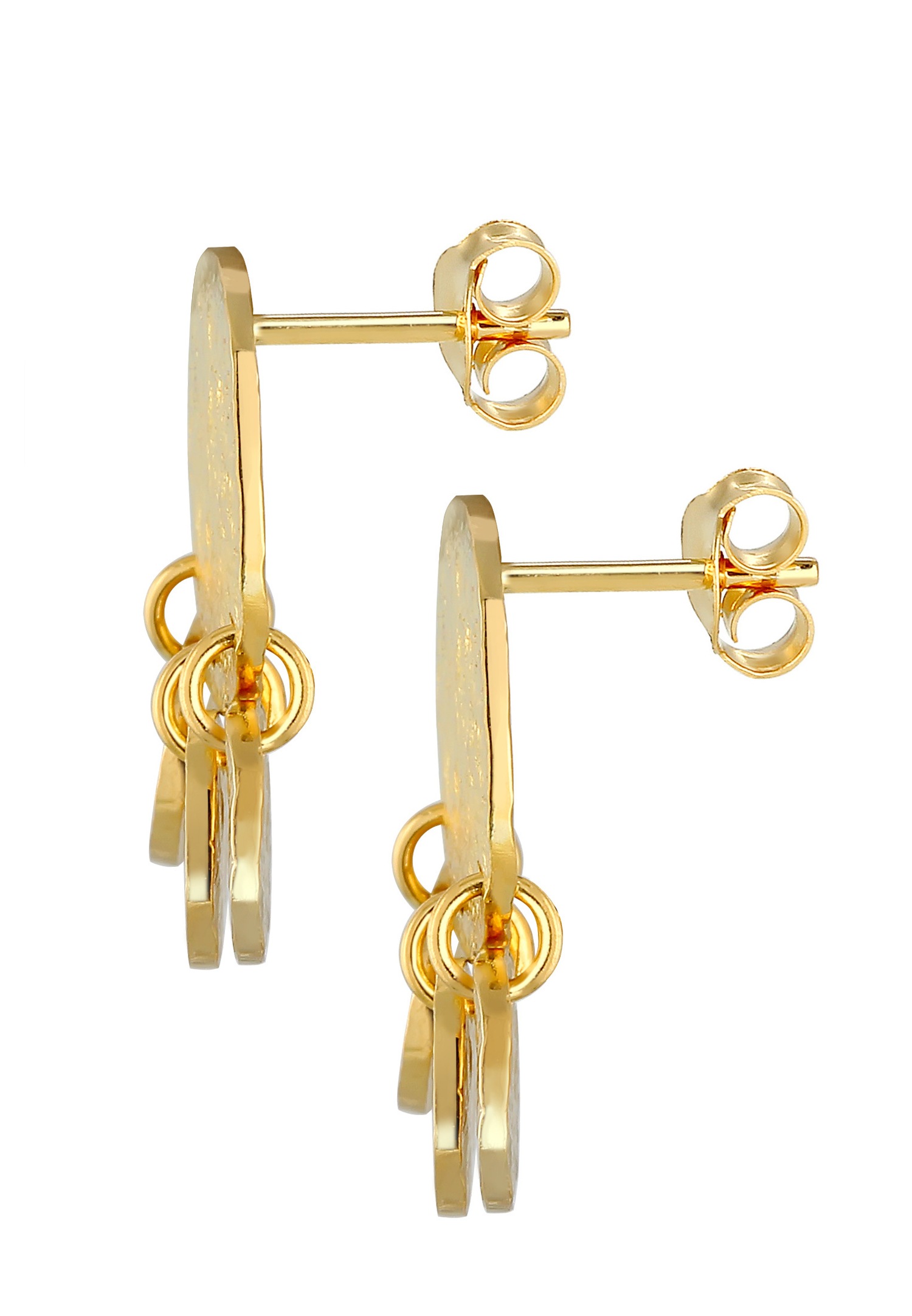 Pendientes de mujer Elli Géo Plaques - Plata (925/1000)