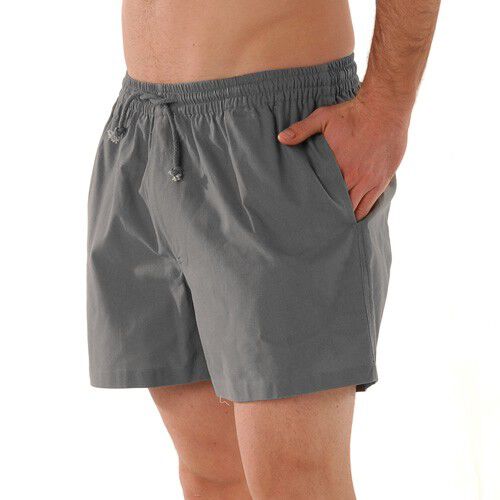 Short toile taille élastiquée