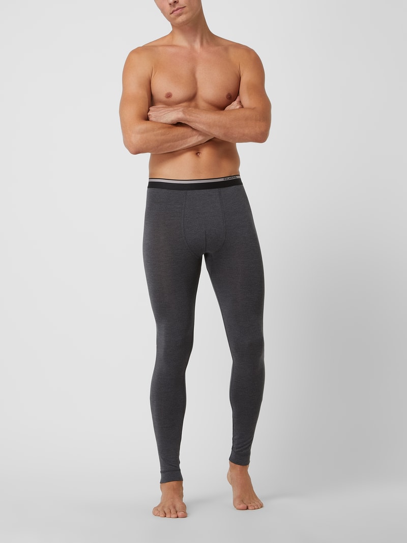 Long Johns aus Mikrofaser in anthrazit