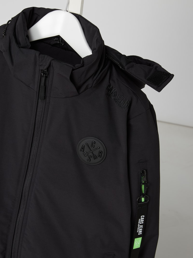Blouson mit Wattierung in schwarz