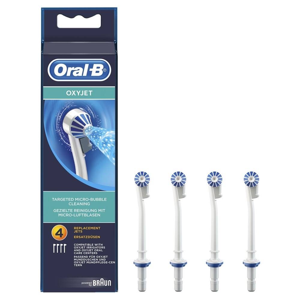 oral-b Oral-B Oxyjet Canules Hydropulseurs x4 Brossettes De Rechange