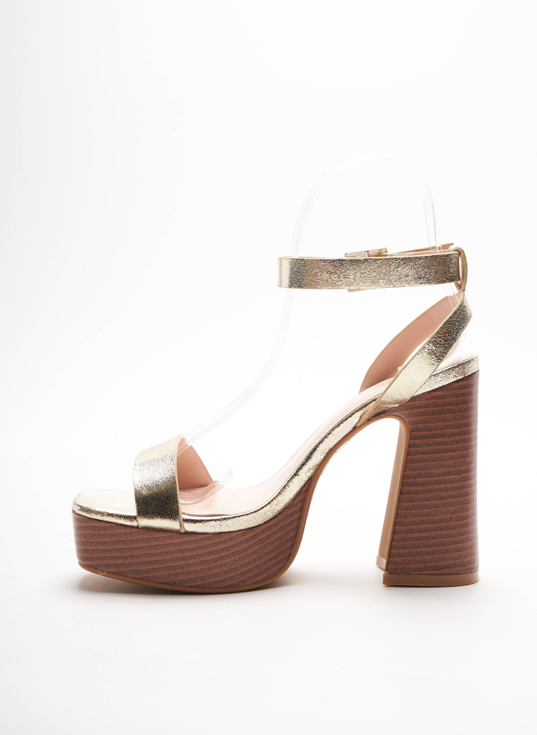 Ideal Shoes Sandales Nu Pieds Femme couleur jaune