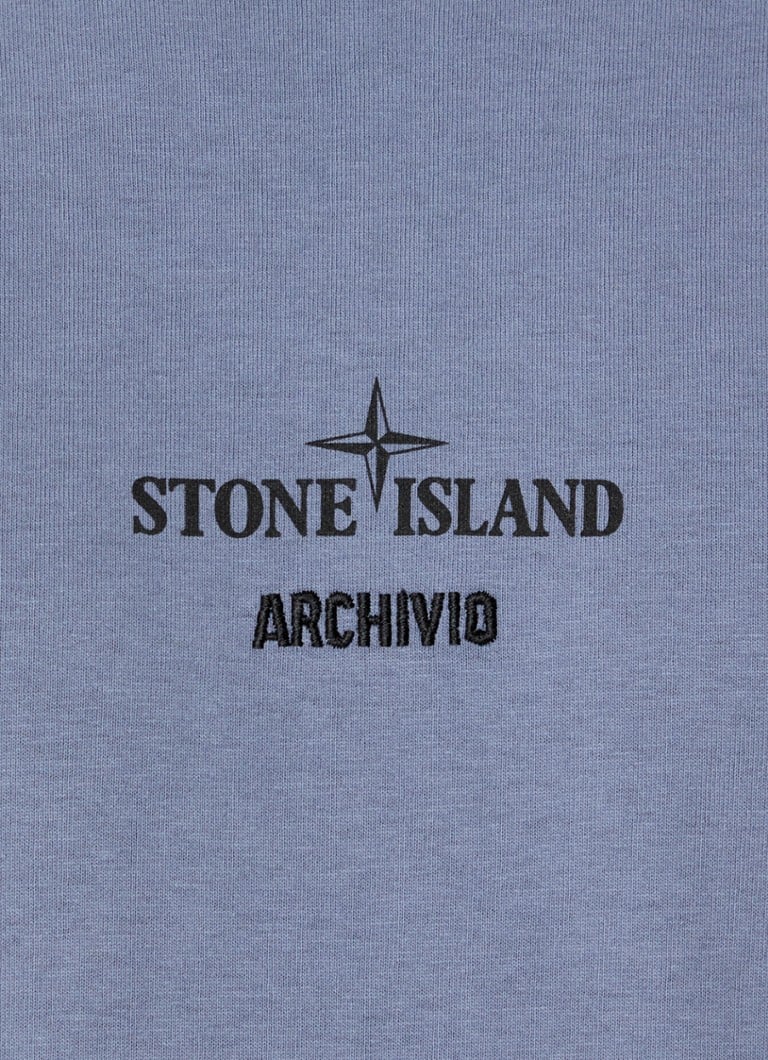 Μπλούζα Stone Island 2NS91 με λογότυπο και στάμπα στο πίσω μέρος
