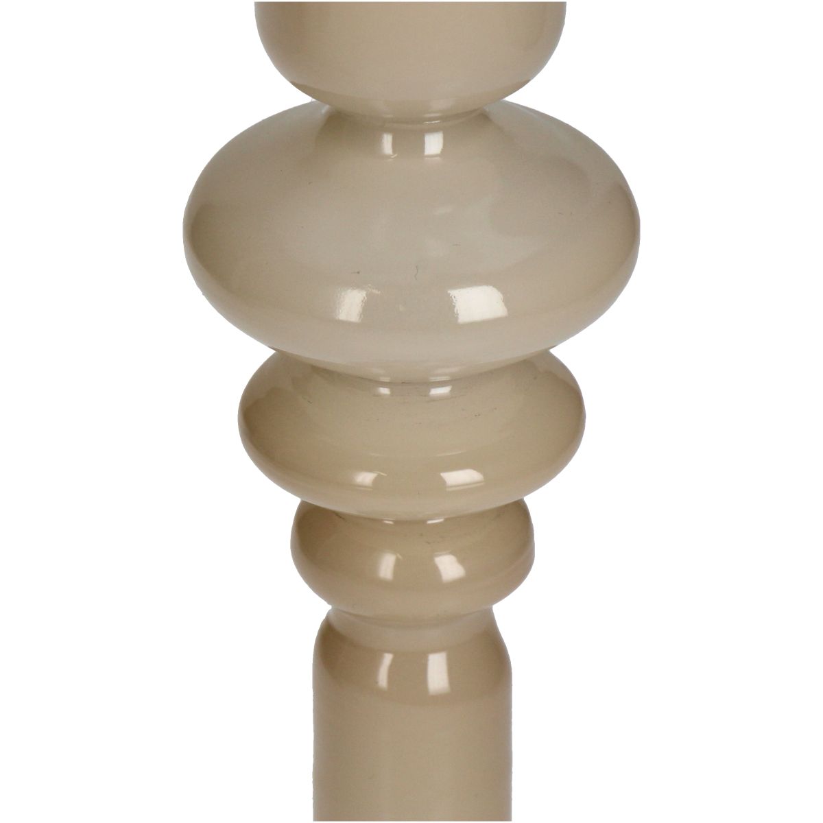 Trendhopper Kerzenständer Glossy Beige 22,5 cm