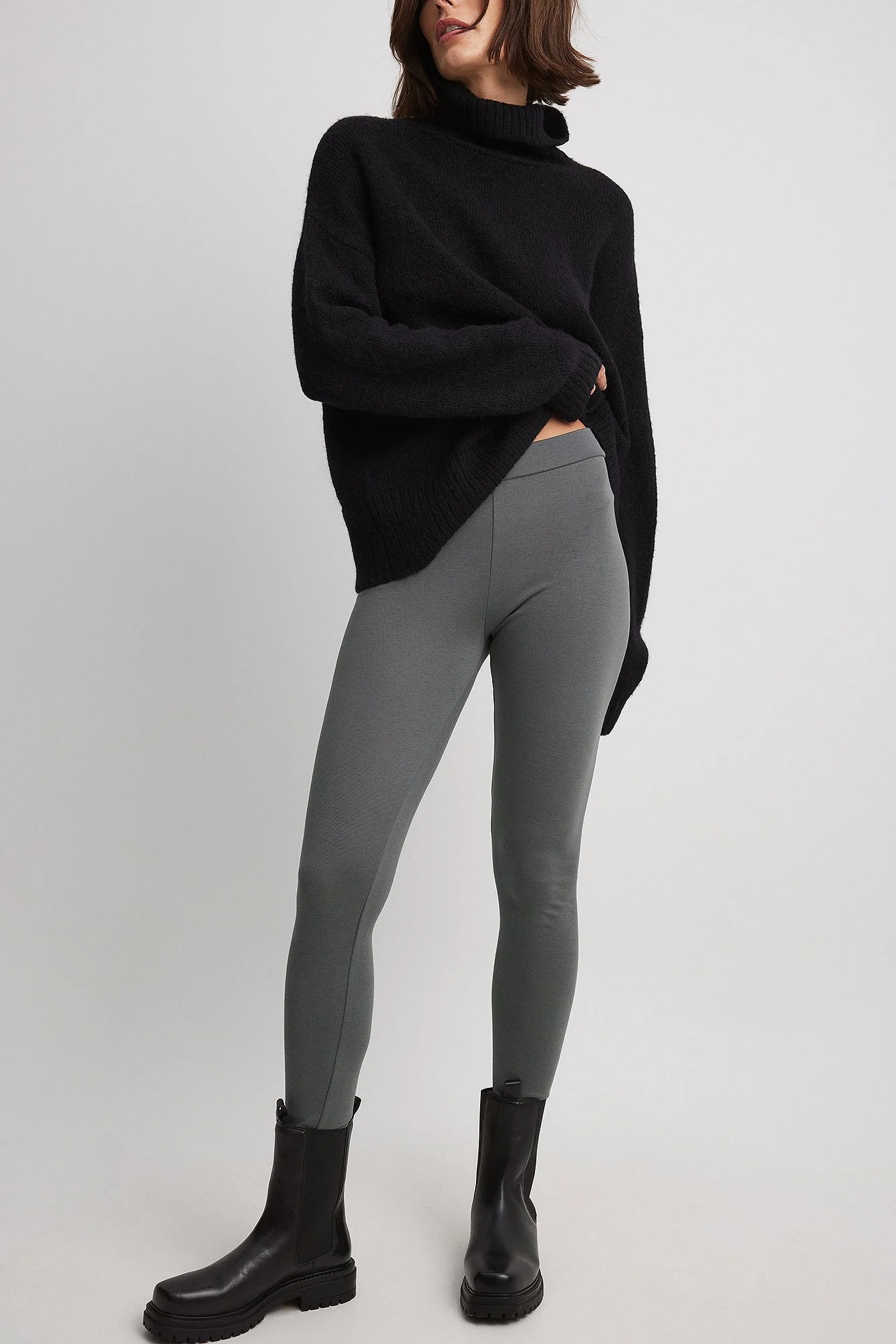 Leggings aus Jersey mit mittlerer Taille