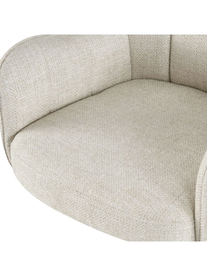 DUBI Möbel 2er-Set: Drehstuhl THOMAS-MAJA in Cremeweiß - (B)58 x (H)87 x  (T)62 günstig kaufen onesize