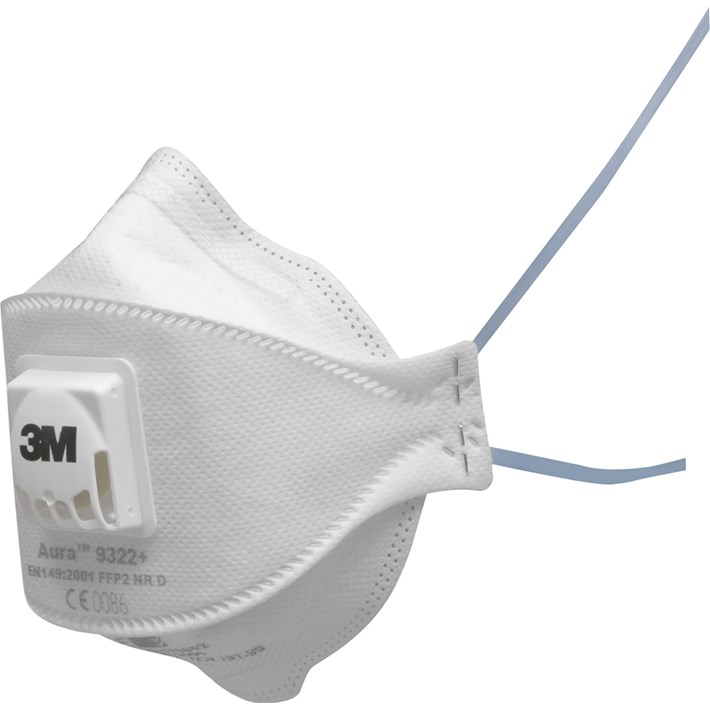 3M 1.21.15.932.25 9322+GEN3 Aura støvmasker FPP2 + ventil 10 stk
