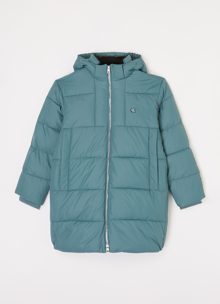 Parka matelassée Calvin Klein avec capuche amovible et logo