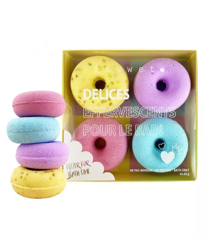COFFRET DE BAIN Coffret 4 Donuts Effervescents