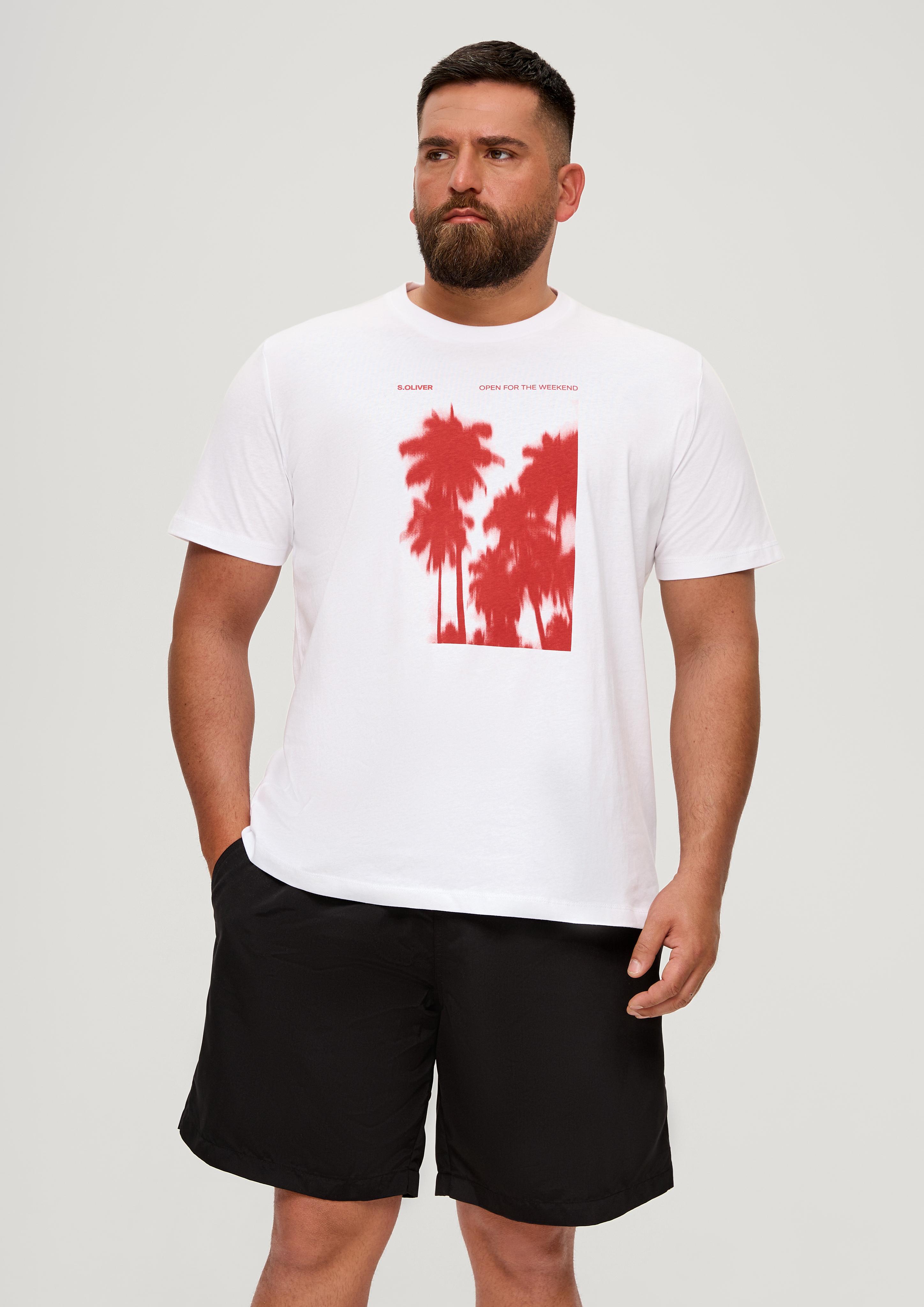 Baumwollshirt mit Frontprint  2135645-01D1