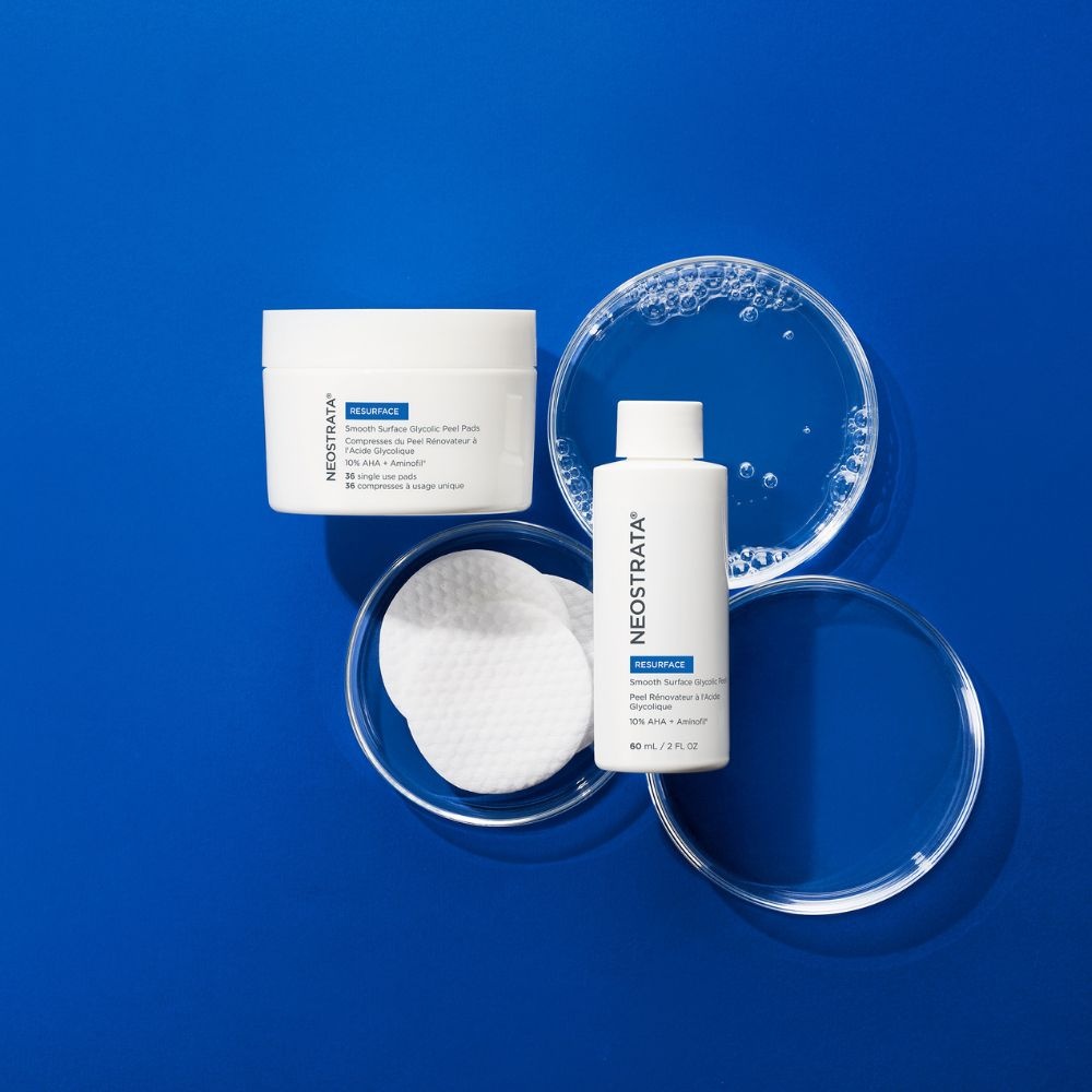 neostrata Peel Rénovateur à l'acide glycolique - 36 cotons + 60ml LIQUIDE + SOLIDE