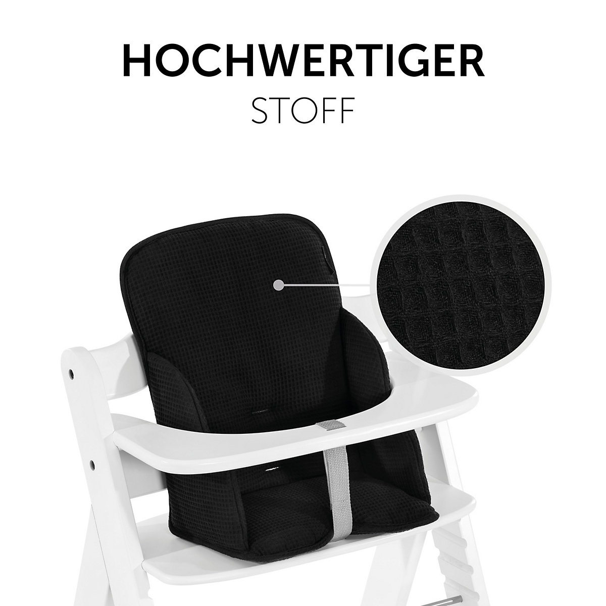 Sitzverkleinerer Alpha Cosy Select, Waffle Pique Black