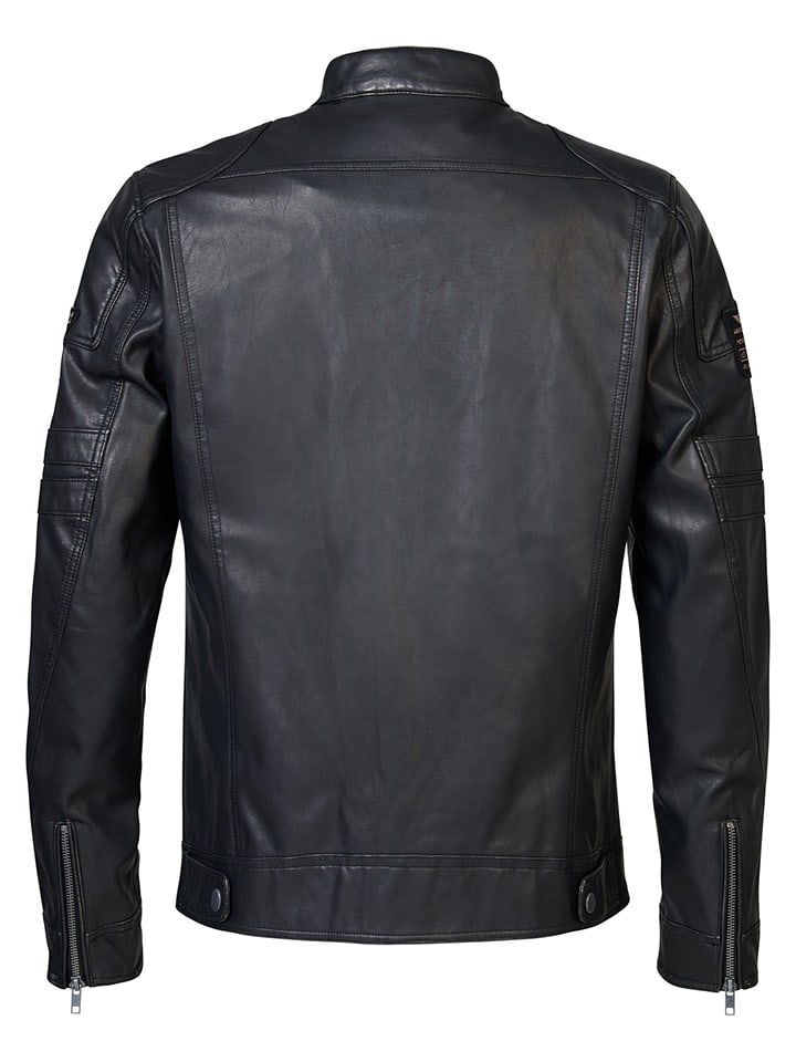 Petrol Industries Kunstlederjacke in Anthrazit günstig kaufen