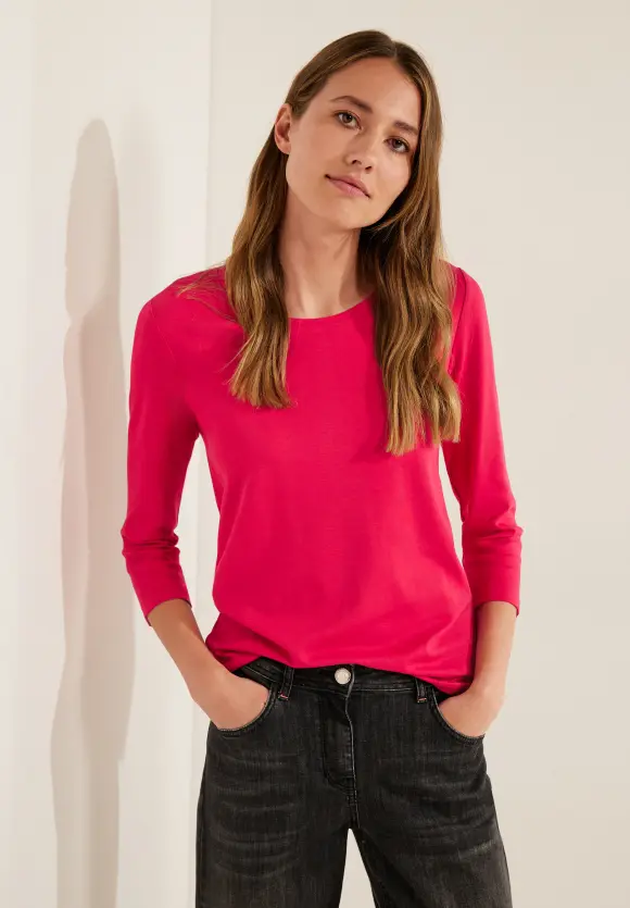 CECIL Basic Shirt mit Rundhals