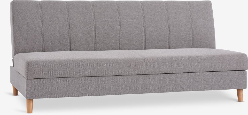 Sofa rozkładana ILDVED tkanina beżowa/kolor dębu