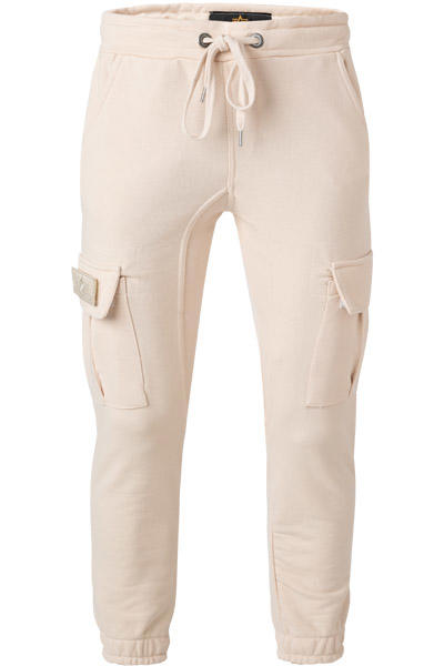 ALPHA INDUSTRIES, Jogpants, Baumwolle, ecru