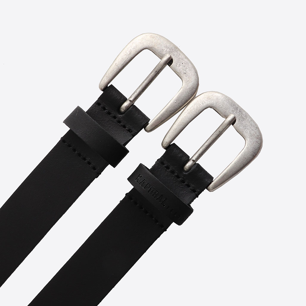 NALAN  Double ceinture noire Femme