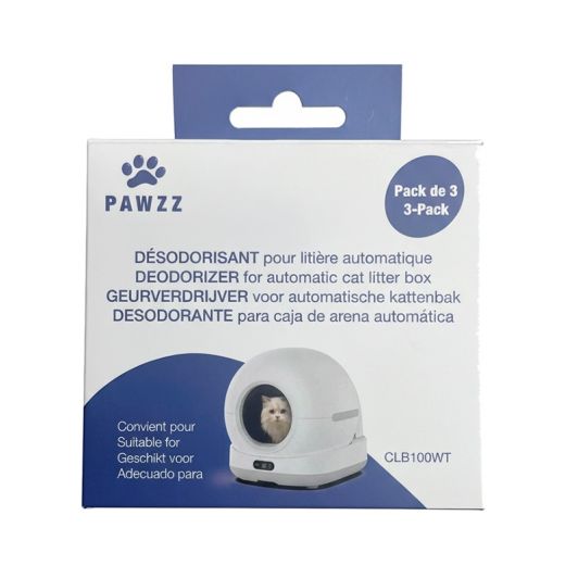 Set de 3 dezodorizante pentru litiera pisicilor PAWZZ