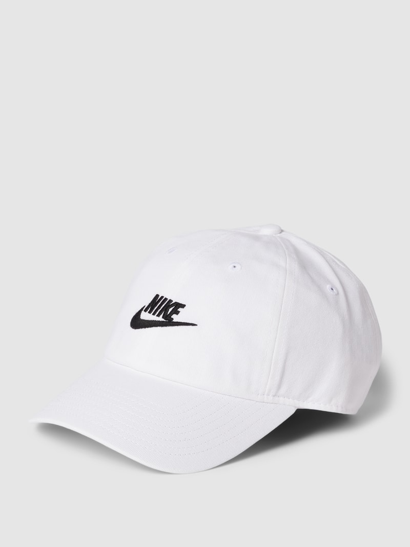 Basecap mit Label-Stitching in weiß