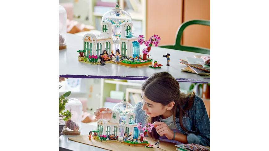LEGO Friends 41757 Botanischer Garten Modell-Bausatz mit Blumen