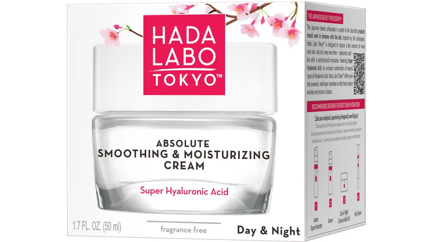 HADA LABO Absolute Smoothing & Moisturizing Cream Day & Night 50 ml