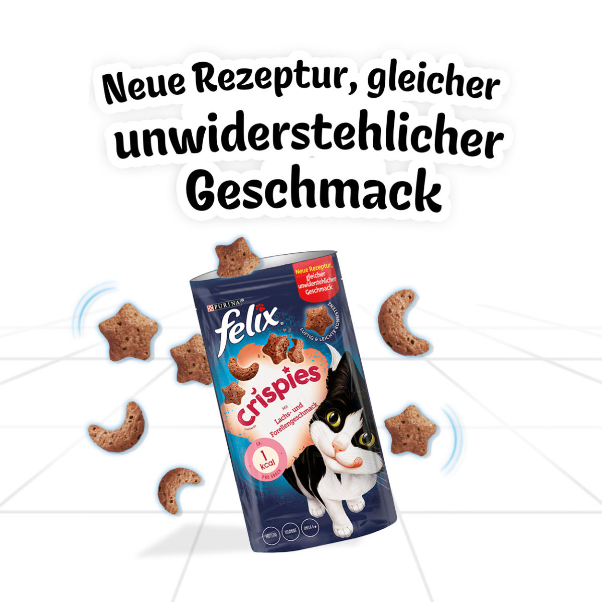 FELIX Crispies Katzensnack Lachs- und Forellengeschmack