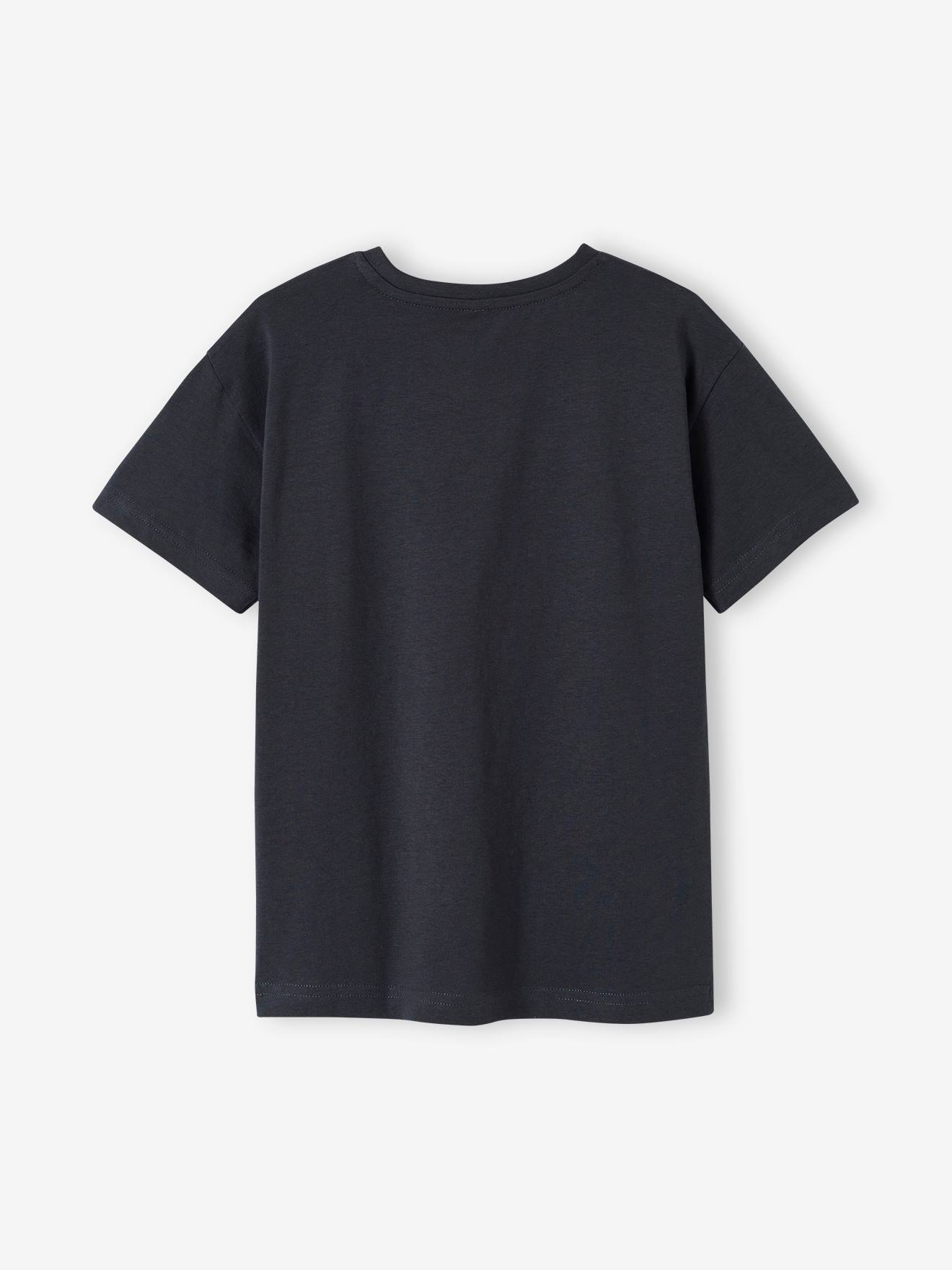 Vertbaudet Jungen T-Shirt mit Tierprint, Recycling-Baumwolle - wollweiß