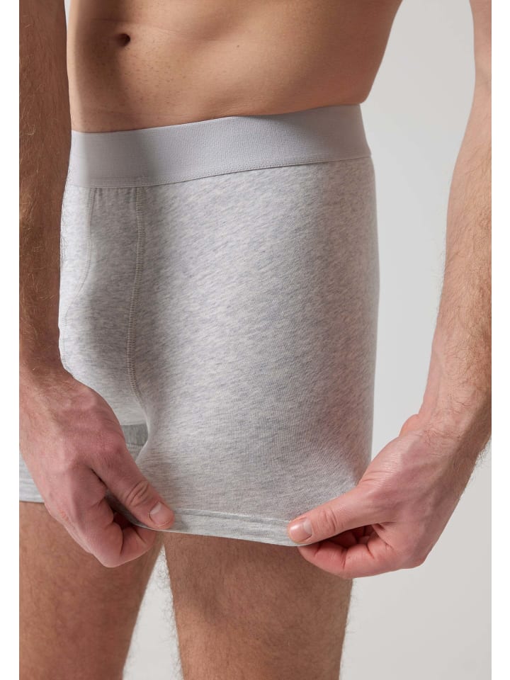 SNOCKS Boxershorts ohne Logo aus Bio-Baumwolle 6 Stück in Mix (Schwarz/Grau/Hellgrau) günstig kaufen 4XL
