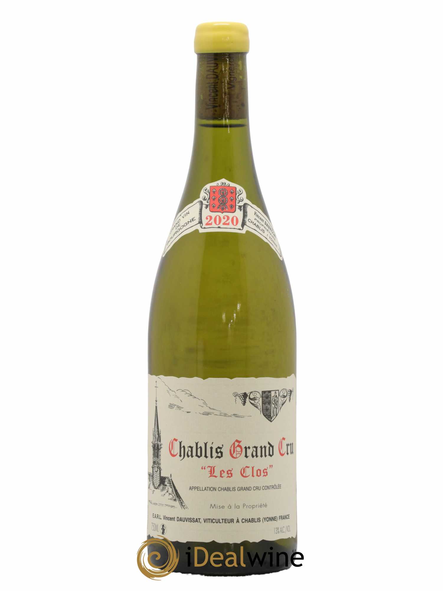 Chablis Grand Cru Les Clos Vincent Dauvissat (Domaine)  2020 - Lot de 1 Bouteille