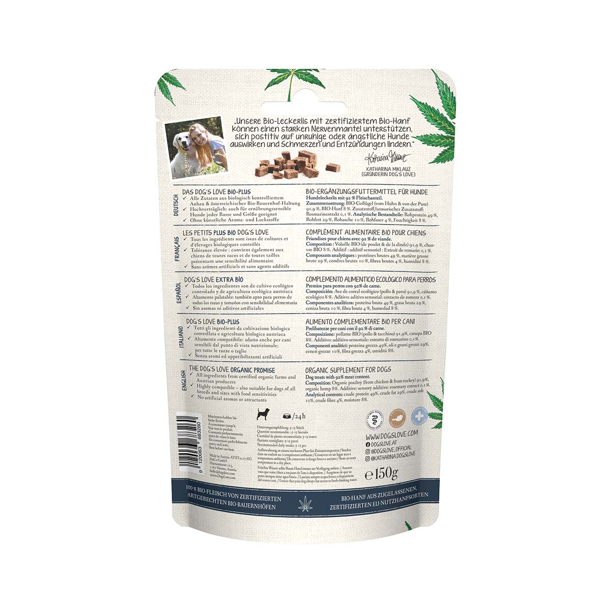 Dog's Love Canna BIO Drops Geflügel 150g kaufen bei ZooRoyal