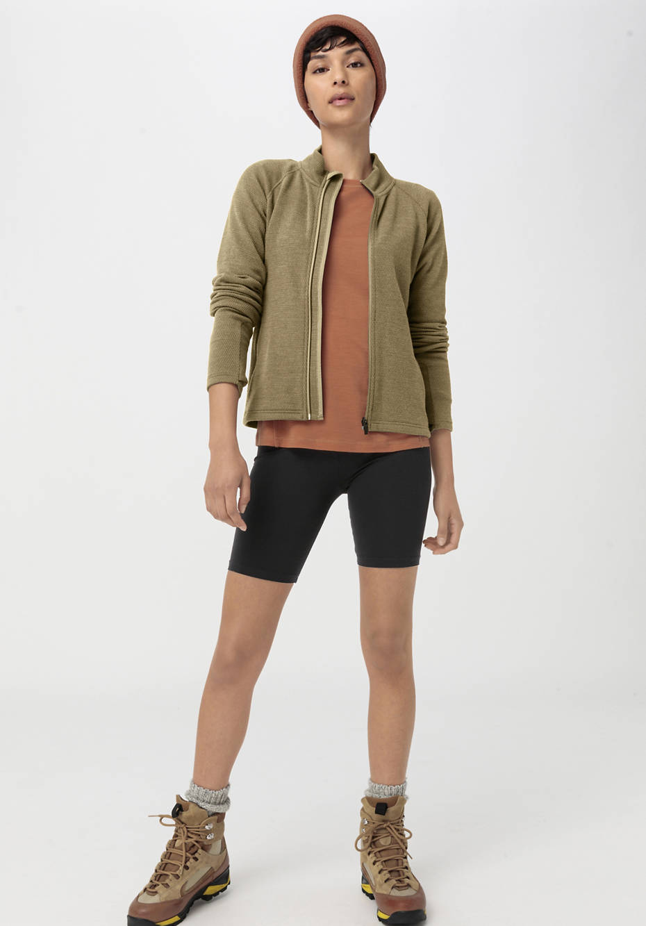Performance Jacke aus Bio-Merinowolle mit Bio-Baumwolle