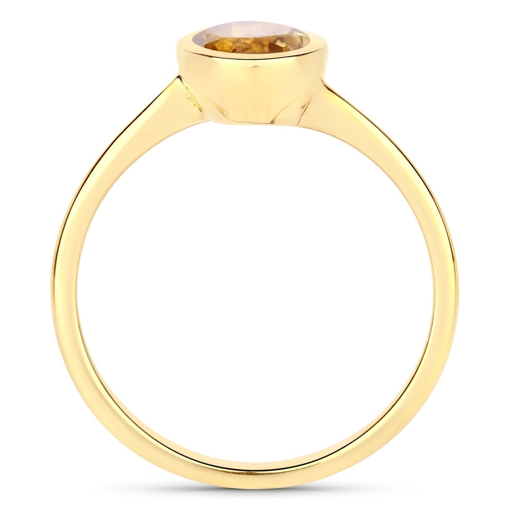 Rafaela Donata Bague Argent sterling Citrine en Or jaune Bague