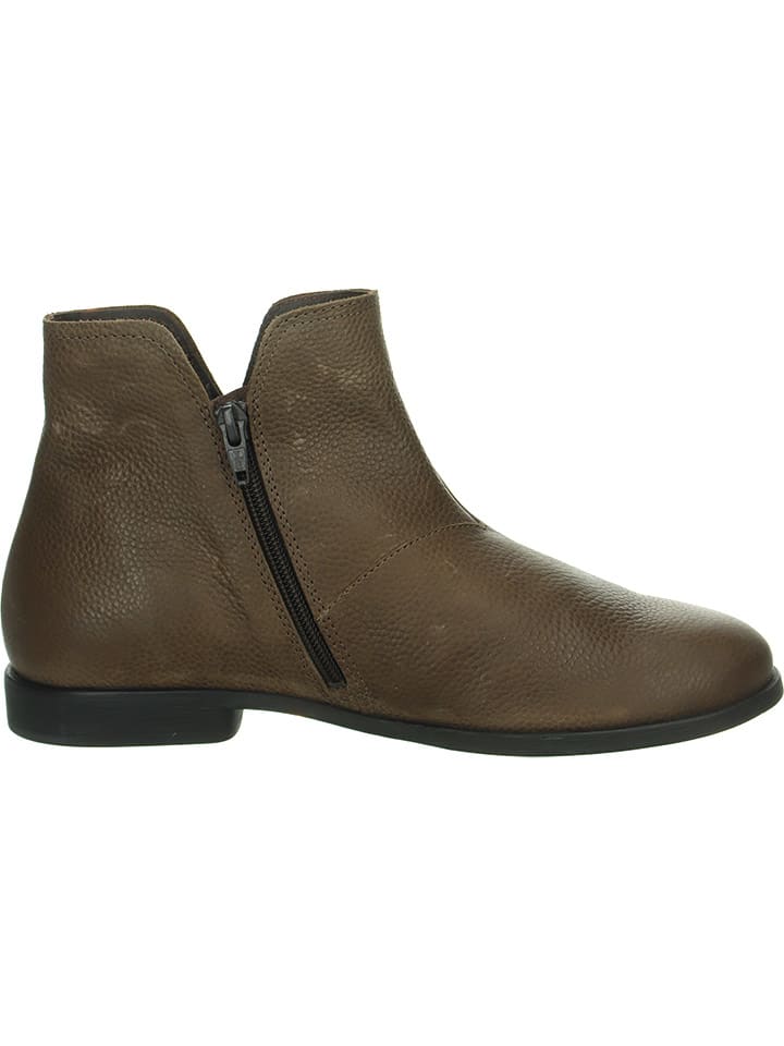 Think! Leder-Ankle-Boots in Braun günstig kaufen