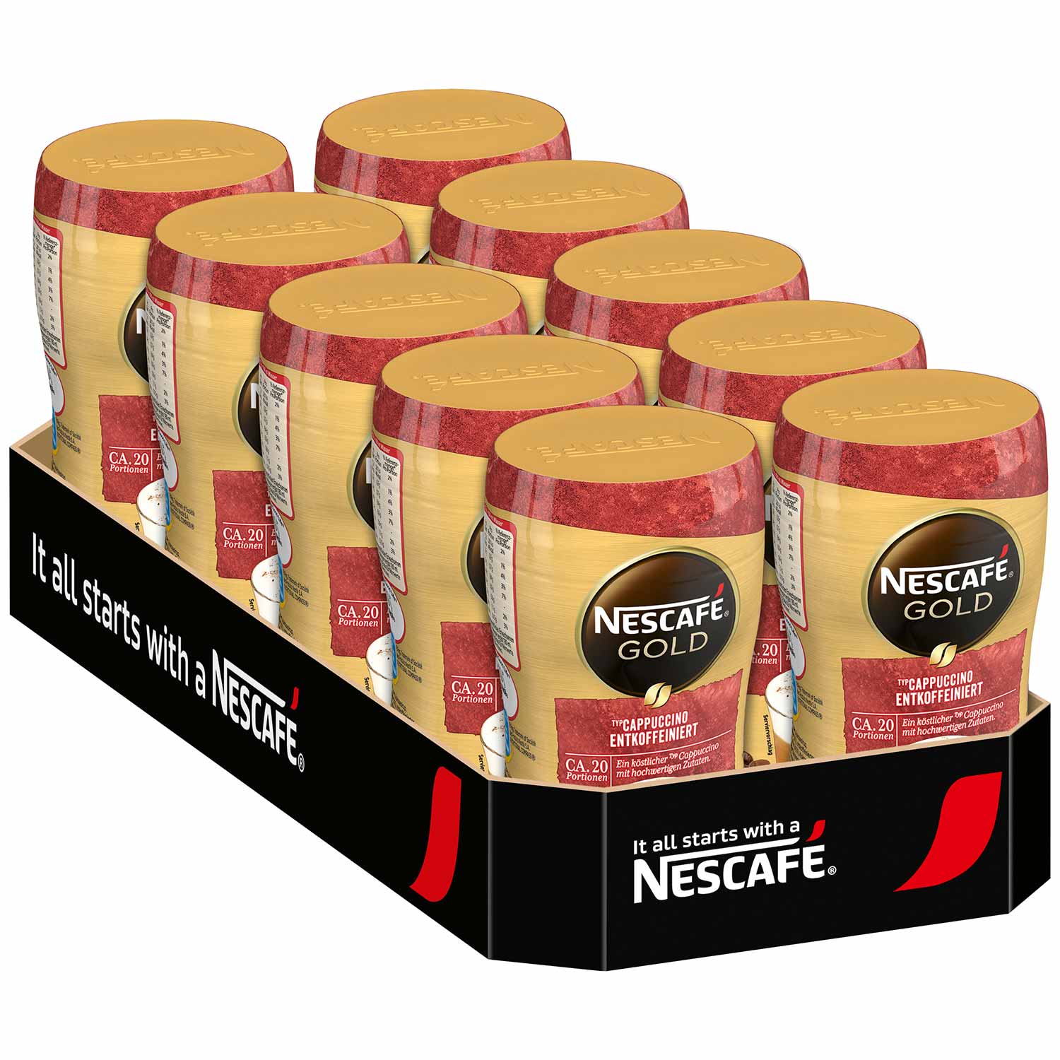 Nescafé Gold Typ Cappuccino entkoffeiniert 250g