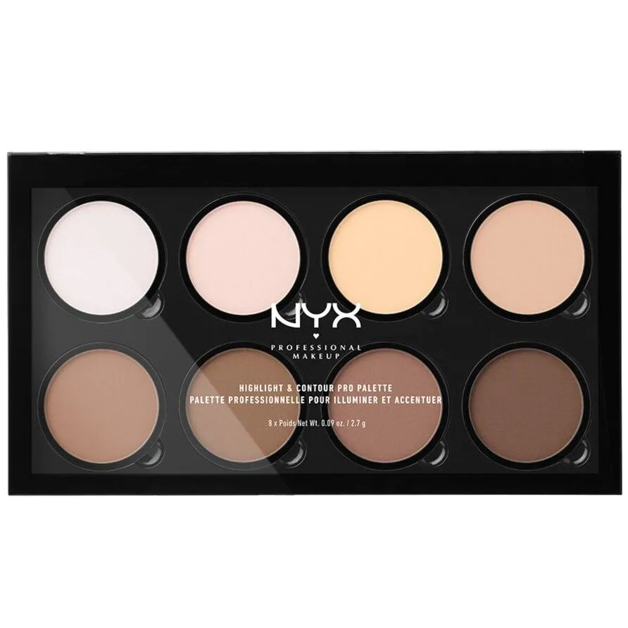 NYX Highlight & Contour Pro Palette kontūravimo paletė