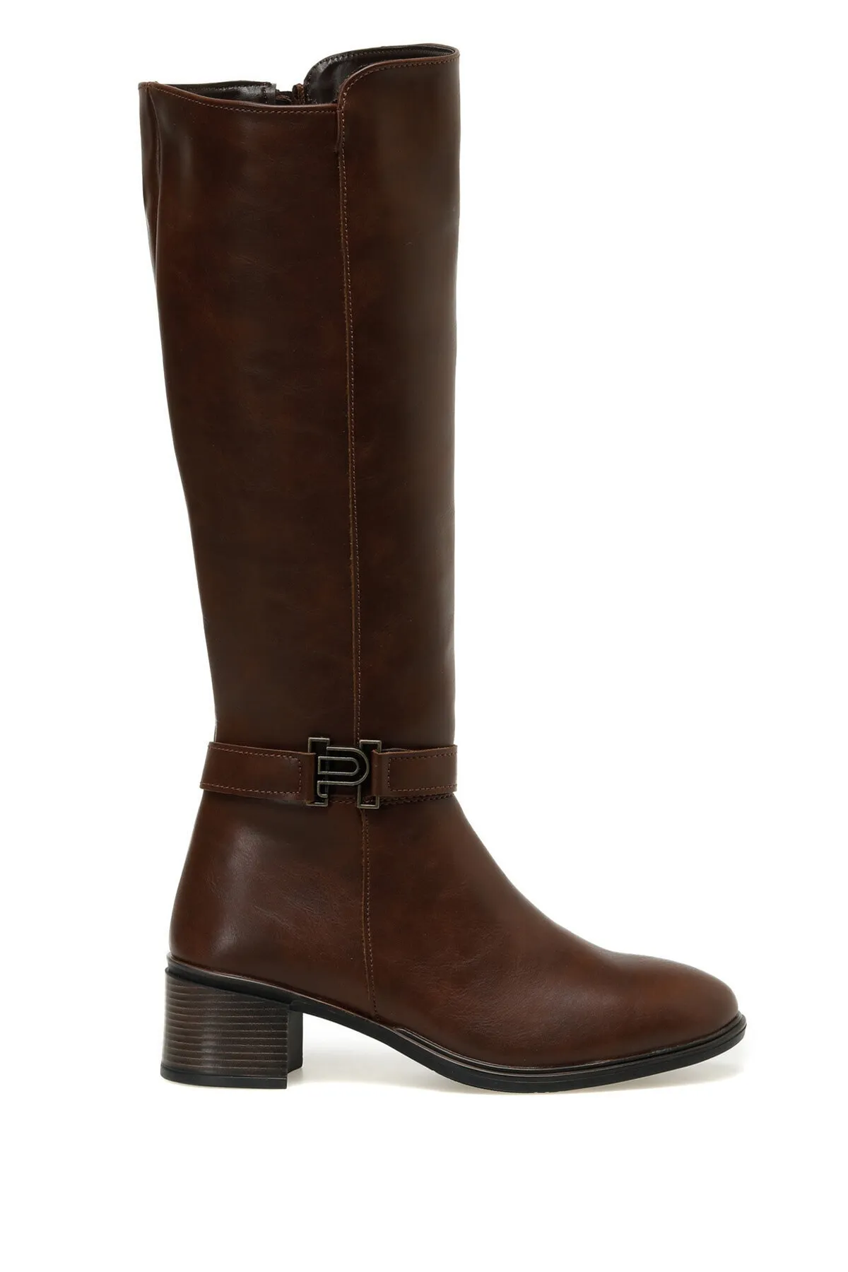 Polaris  320236.z 2pr Braune Damenstiefel mit Absatz