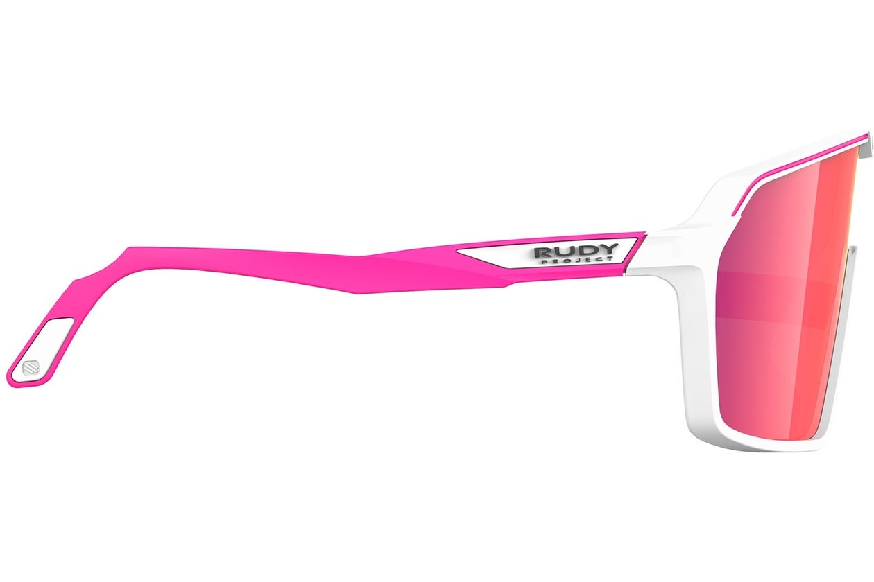 Rudy Project Spinshield White / Pinke Fluo Matte - Multilaser Red