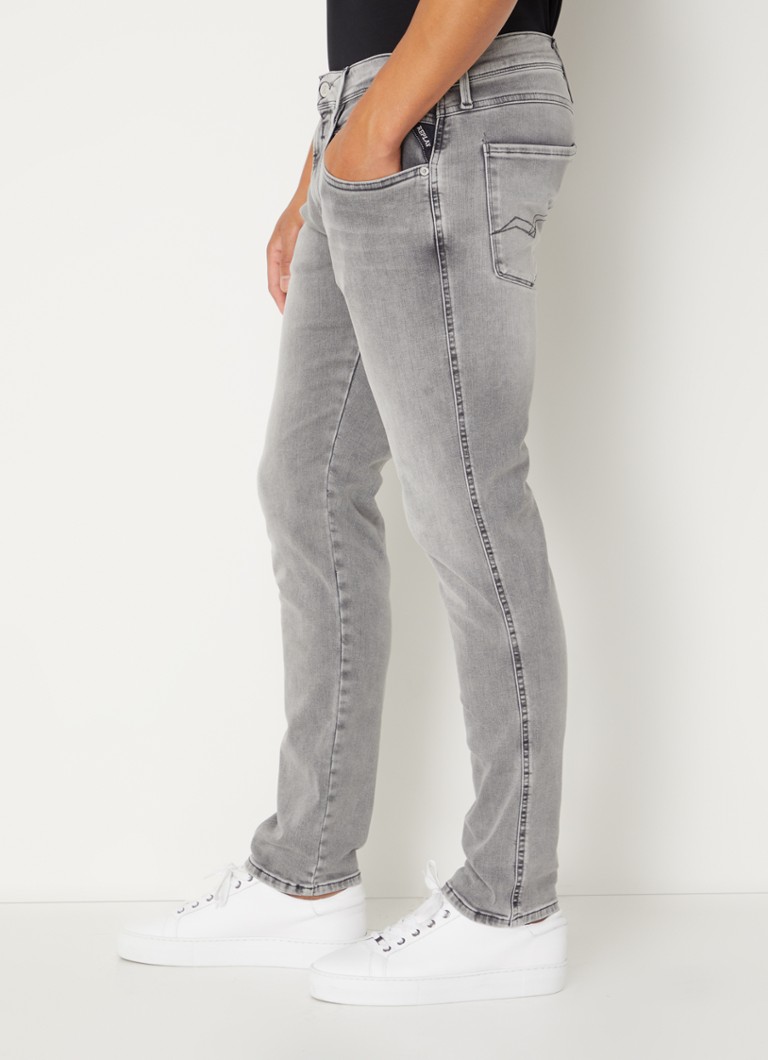 Calça jeans Replay Anbass slim fit com lavagem média