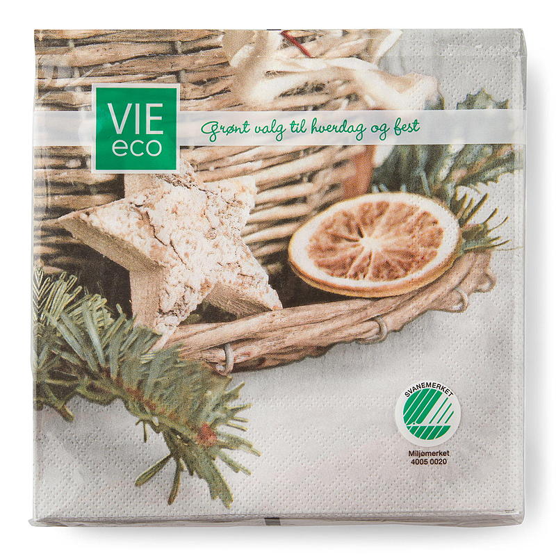 Vie Eco Servietter 20-pk 33x33 cm, Advent