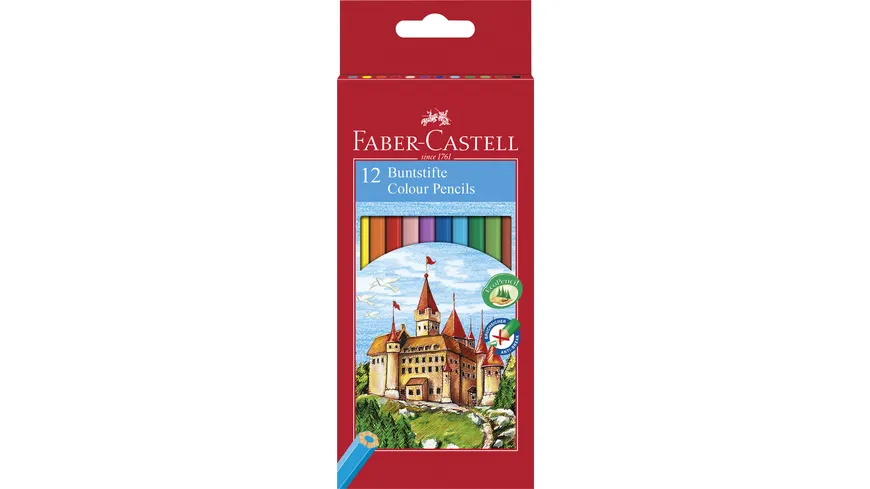 FABER-CASTELL Farbstift CASTELL ECO 12er-Kartonetui