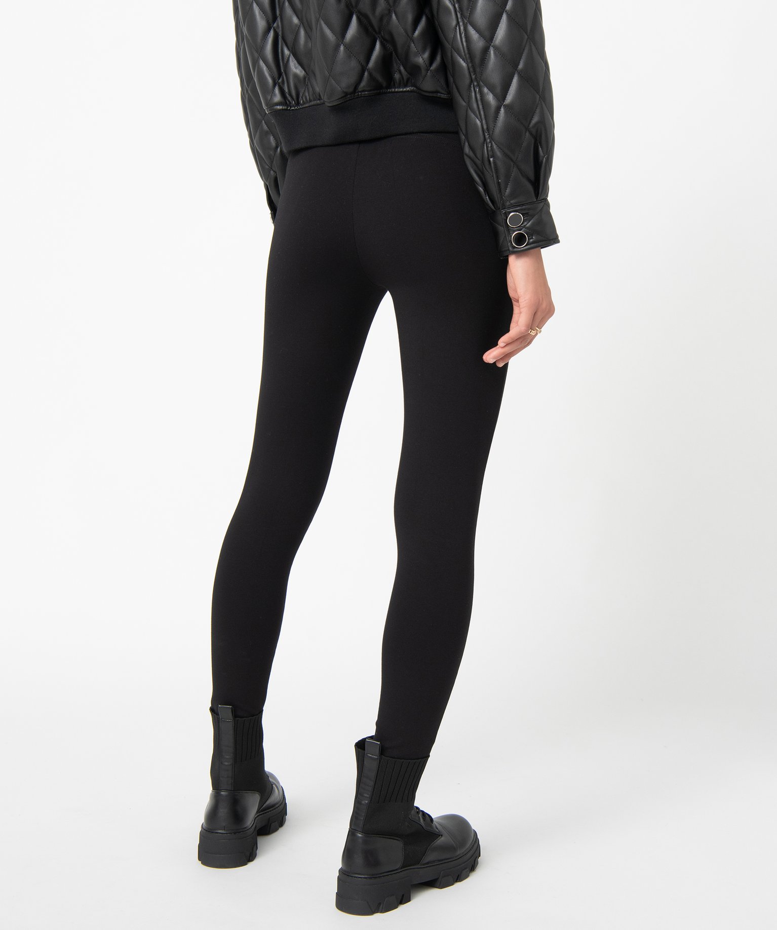 Legging femme uni effet push-up noir | GEMO