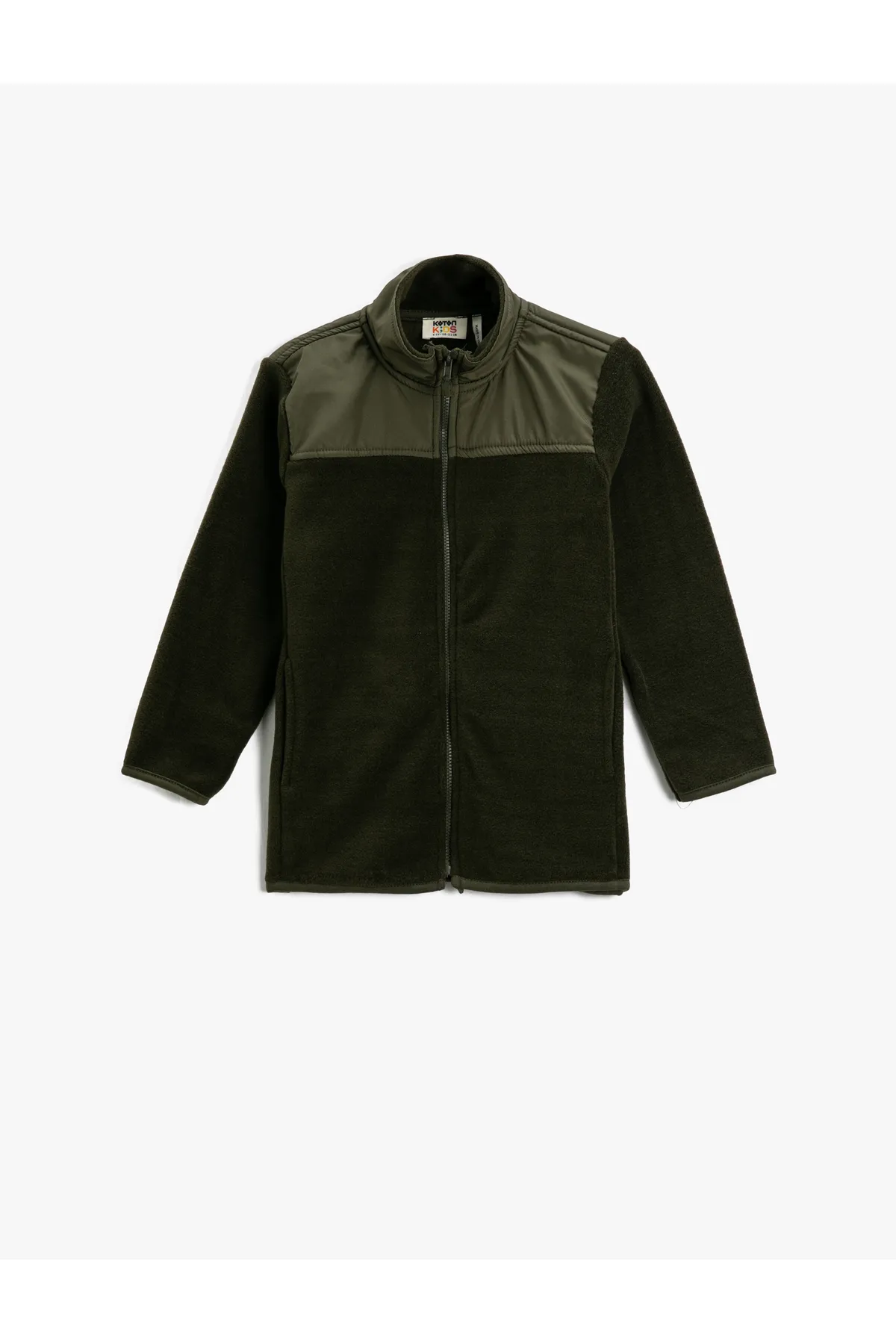 Koton  Fleece-Sweatshirt mit Reißverschluss und Stehkragen