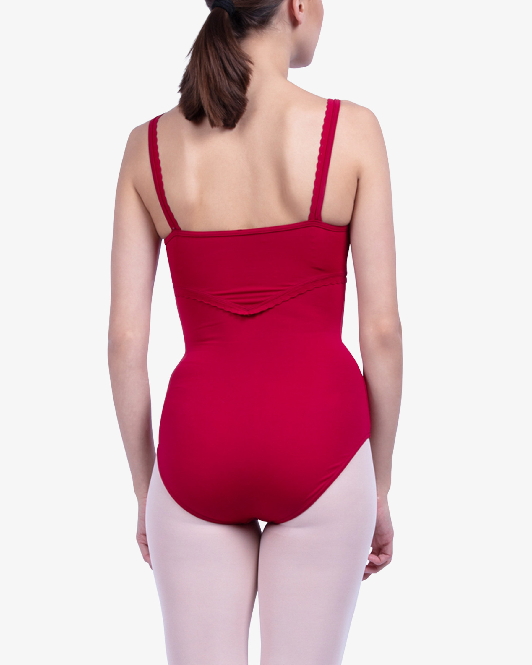 Fancy finishing details leotard