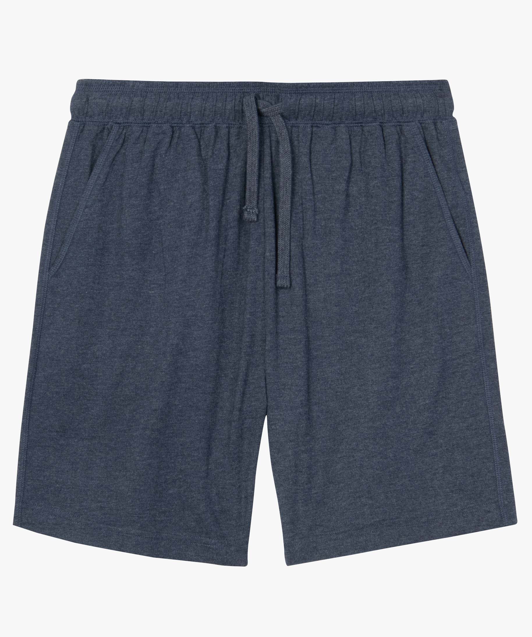 Short de pyjama homme en jersey à taille élastiquée bleu fonce | GEMO