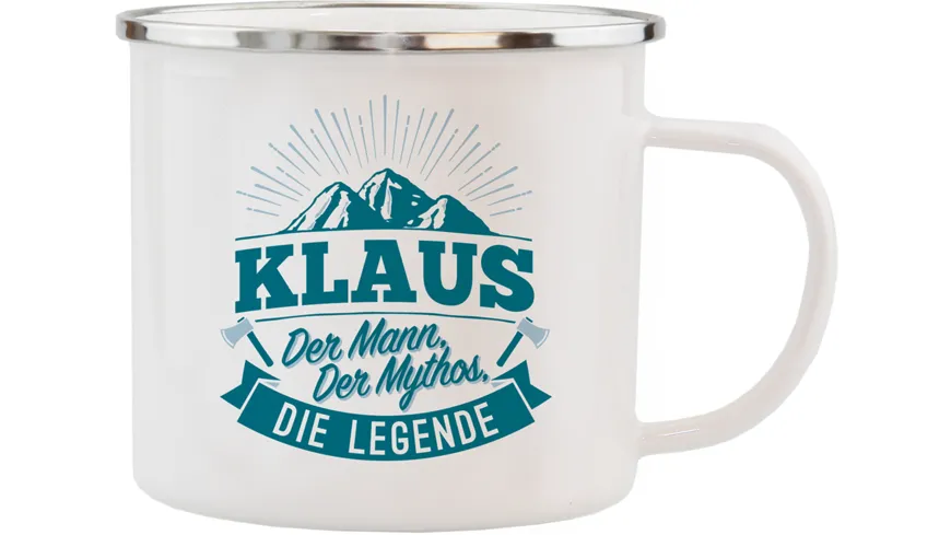 H&H Echter Kerl Emaille-Becher Klaus